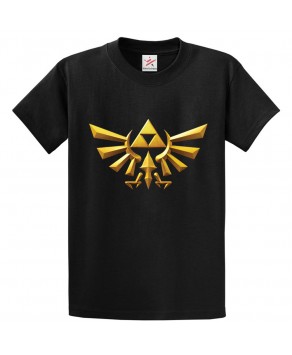 Triforce Zenda Classic Unisex Kids and Adults T-Shirt for Gaming Fans